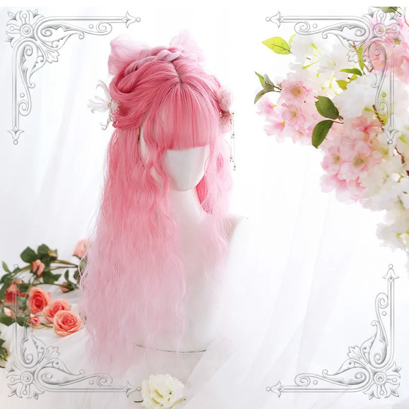 HARAJUKU WOOL ROLL SAKURA WINE WIG BY31081