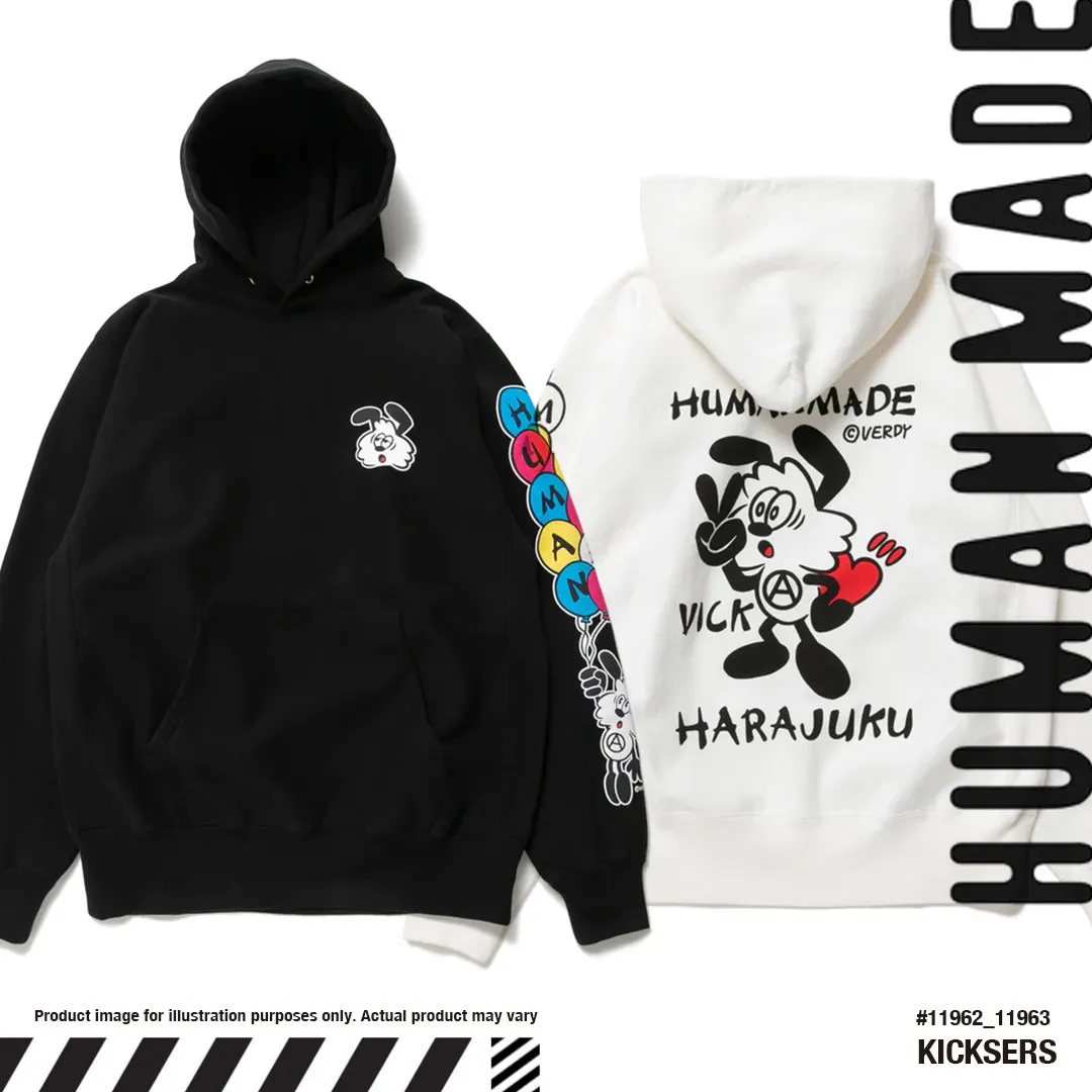 HUMAN MADE  |Unisex Street Style Collaboration Logo Hoodies