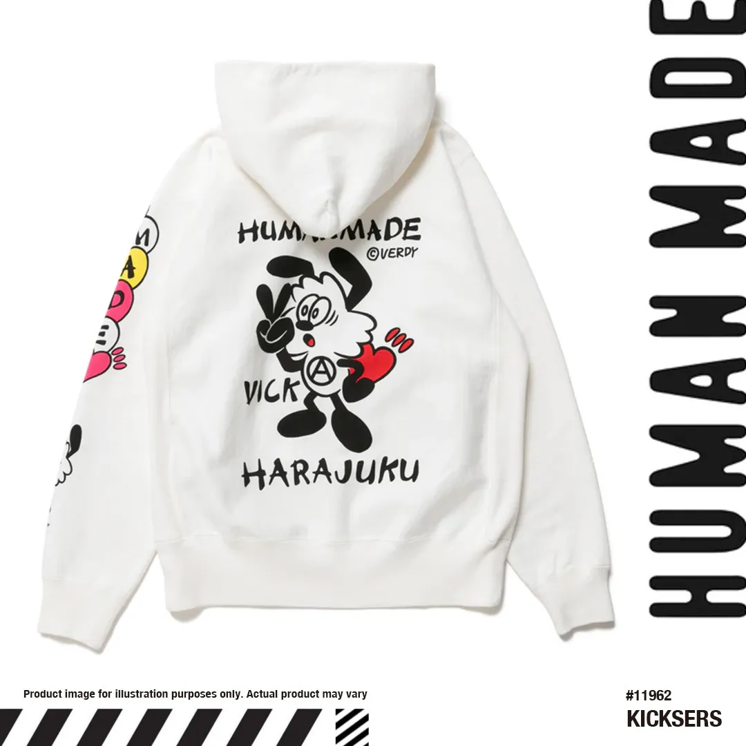 HUMAN MADE  |Unisex Street Style Collaboration Logo Hoodies