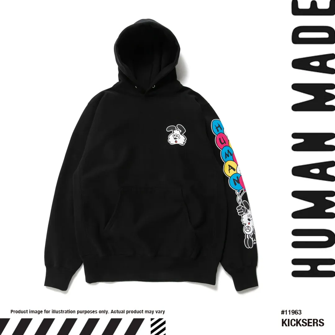 HUMAN MADE  |Unisex Street Style Collaboration Logo Hoodies