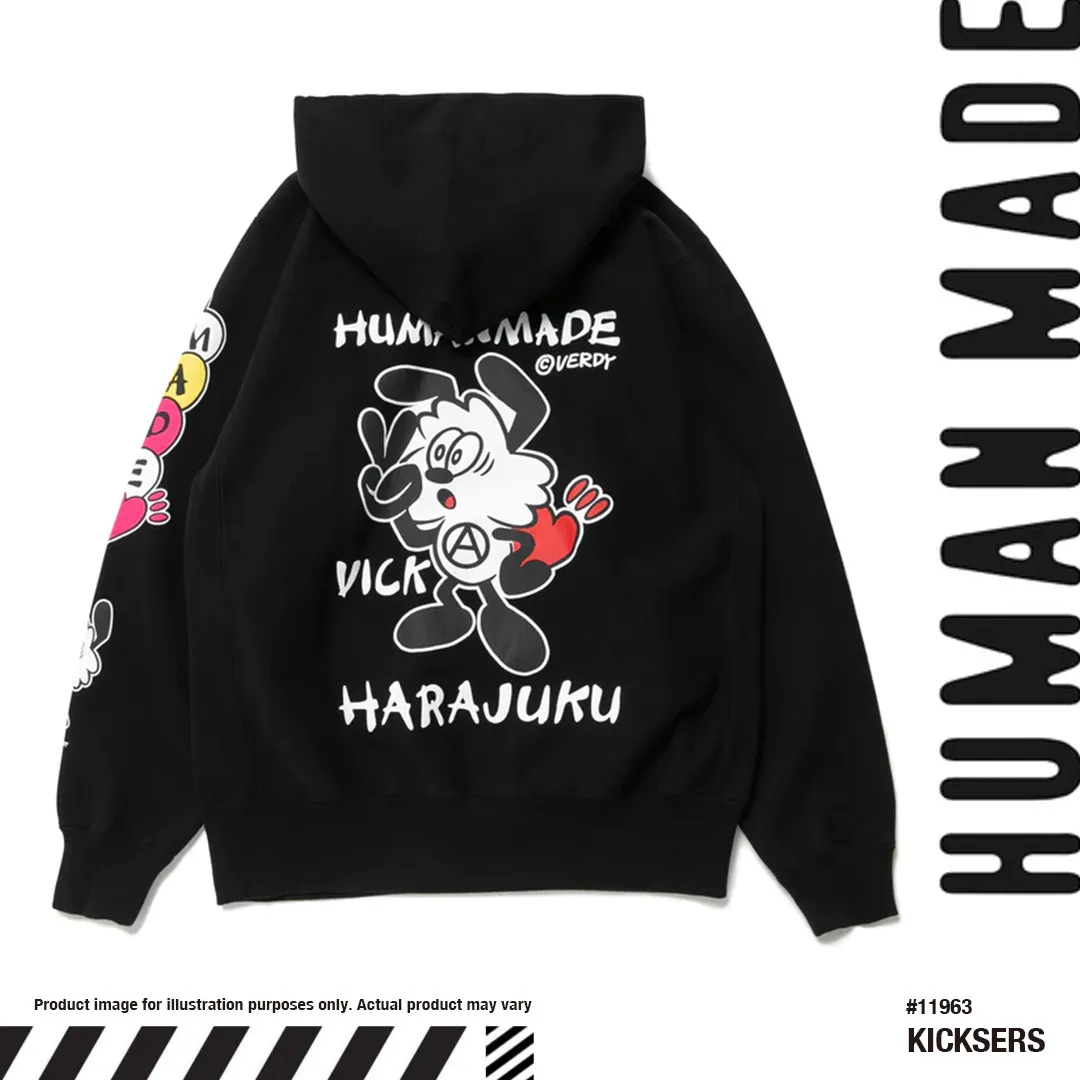 HUMAN MADE  |Unisex Street Style Collaboration Logo Hoodies