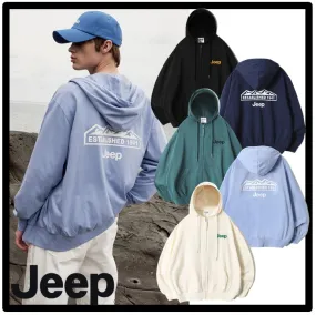 JEEP  |Unisex Street Style Logo Hoodies & Sweatshirts