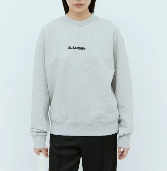 Jil Sander  |Crew Neck Unisex Long Sleeves Plain Cotton Logo