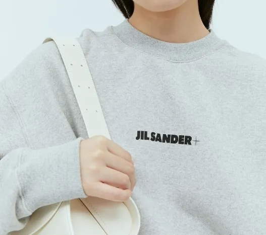 Jil Sander  |Crew Neck Unisex Long Sleeves Plain Cotton Logo