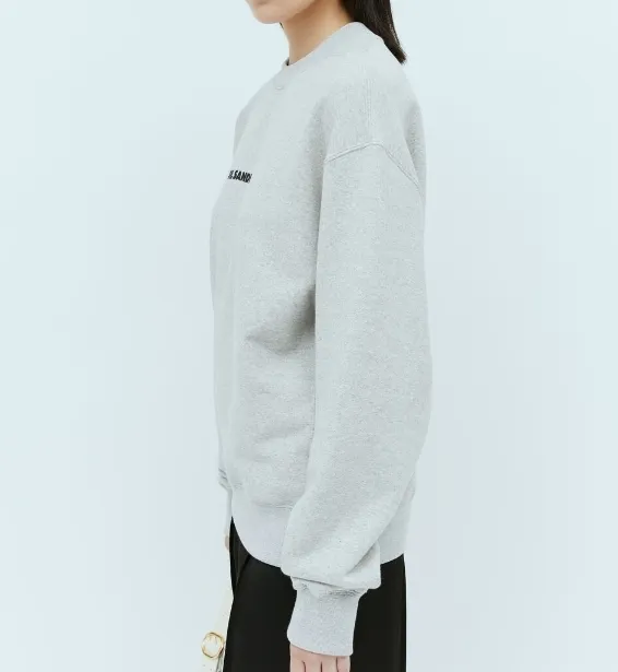 Jil Sander  |Crew Neck Unisex Long Sleeves Plain Cotton Logo