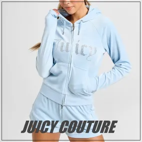 JUICY COUTURE  |Street Style Long Sleeves Logo Hoodies & Sweatshirts