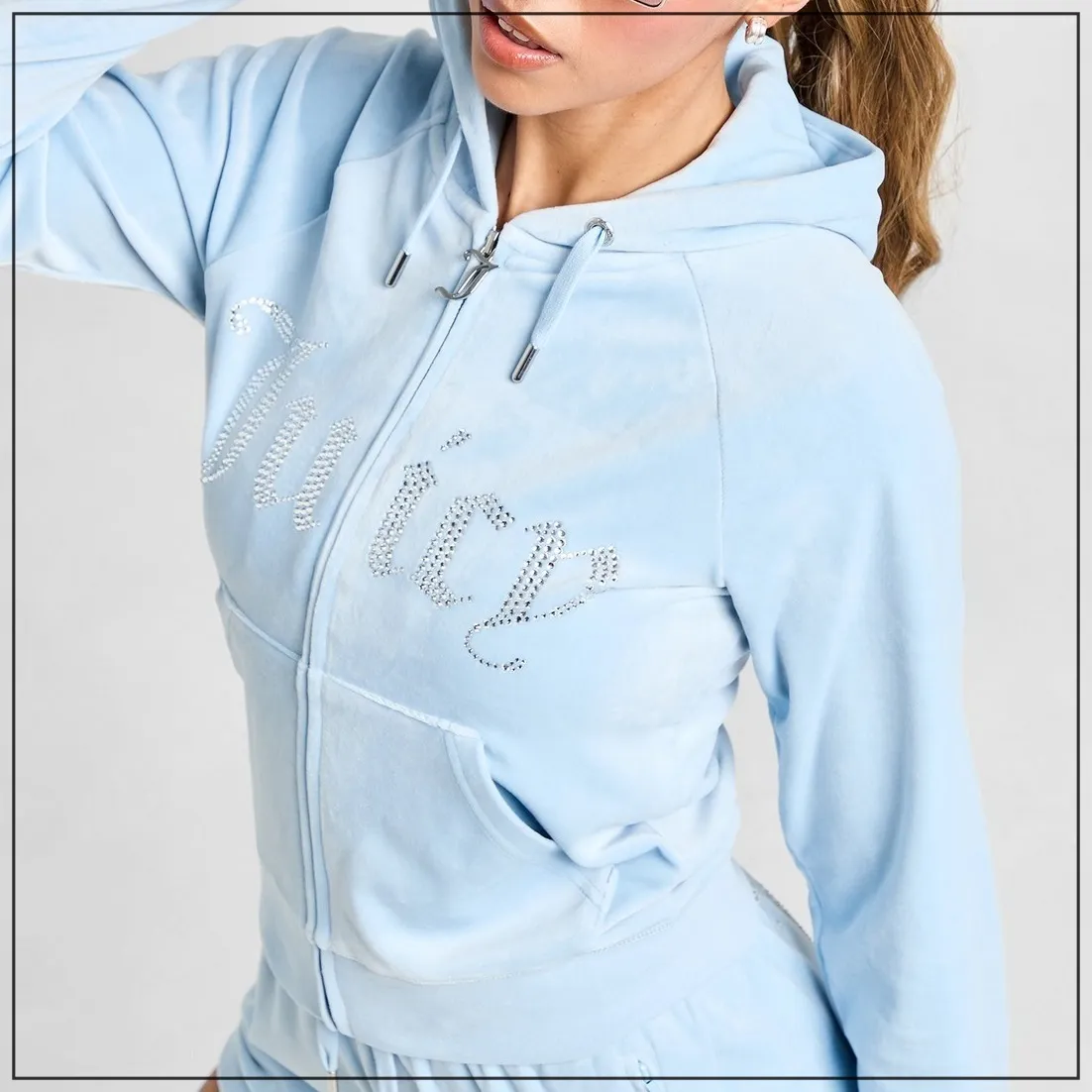 JUICY COUTURE  |Street Style Long Sleeves Logo Hoodies & Sweatshirts