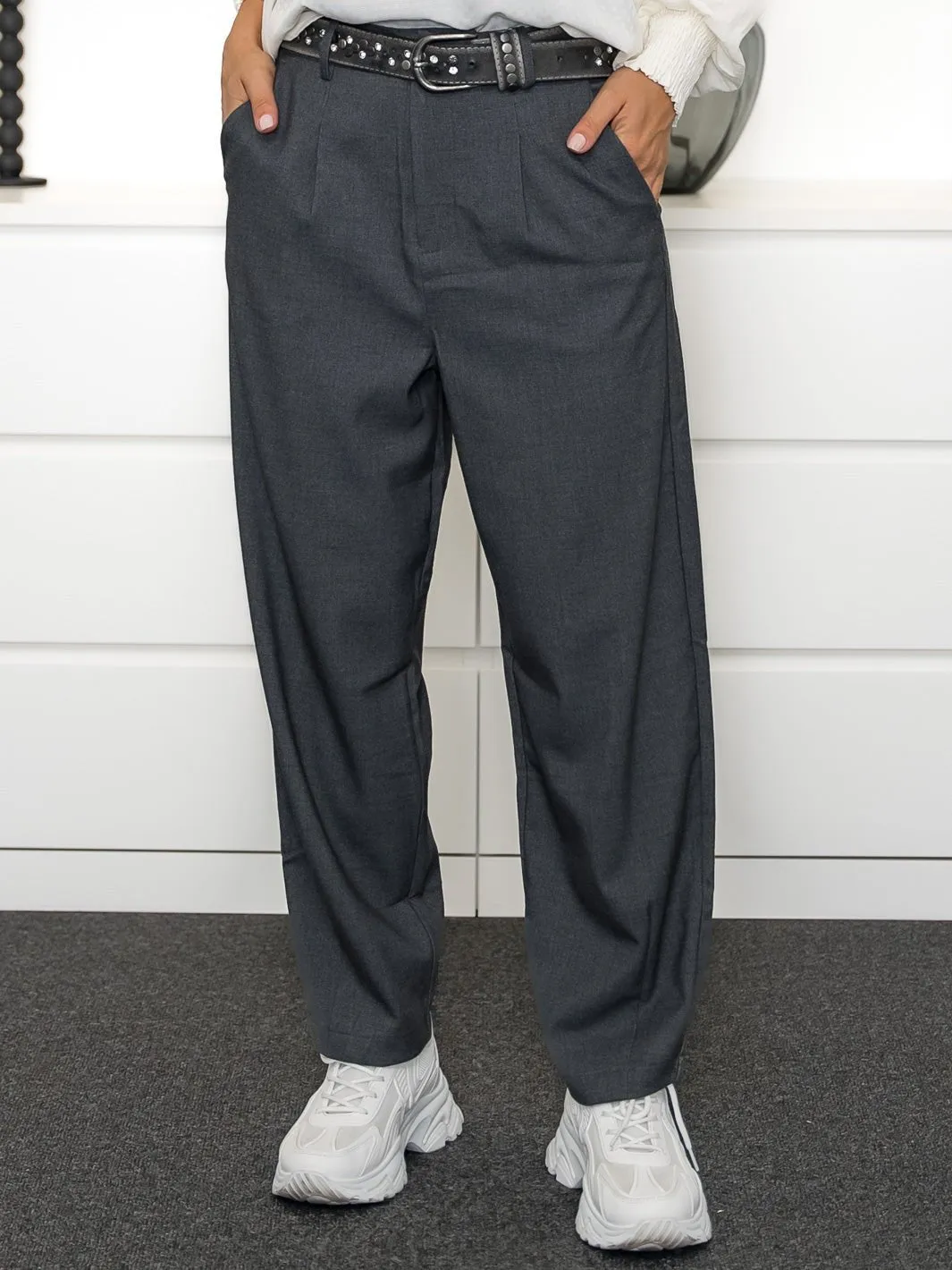 Kaffe KAmerle pants suiting dark grey melange