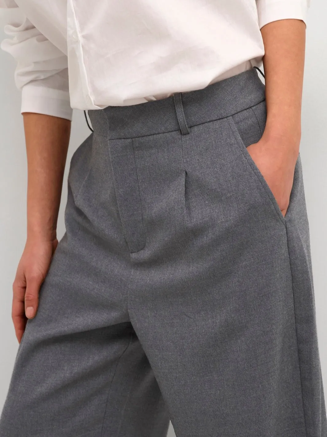 Kaffe KAmerle pants suiting dark grey melange