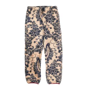 KAPITAL DAMASK FLEECE EASY PANTS BEIGE