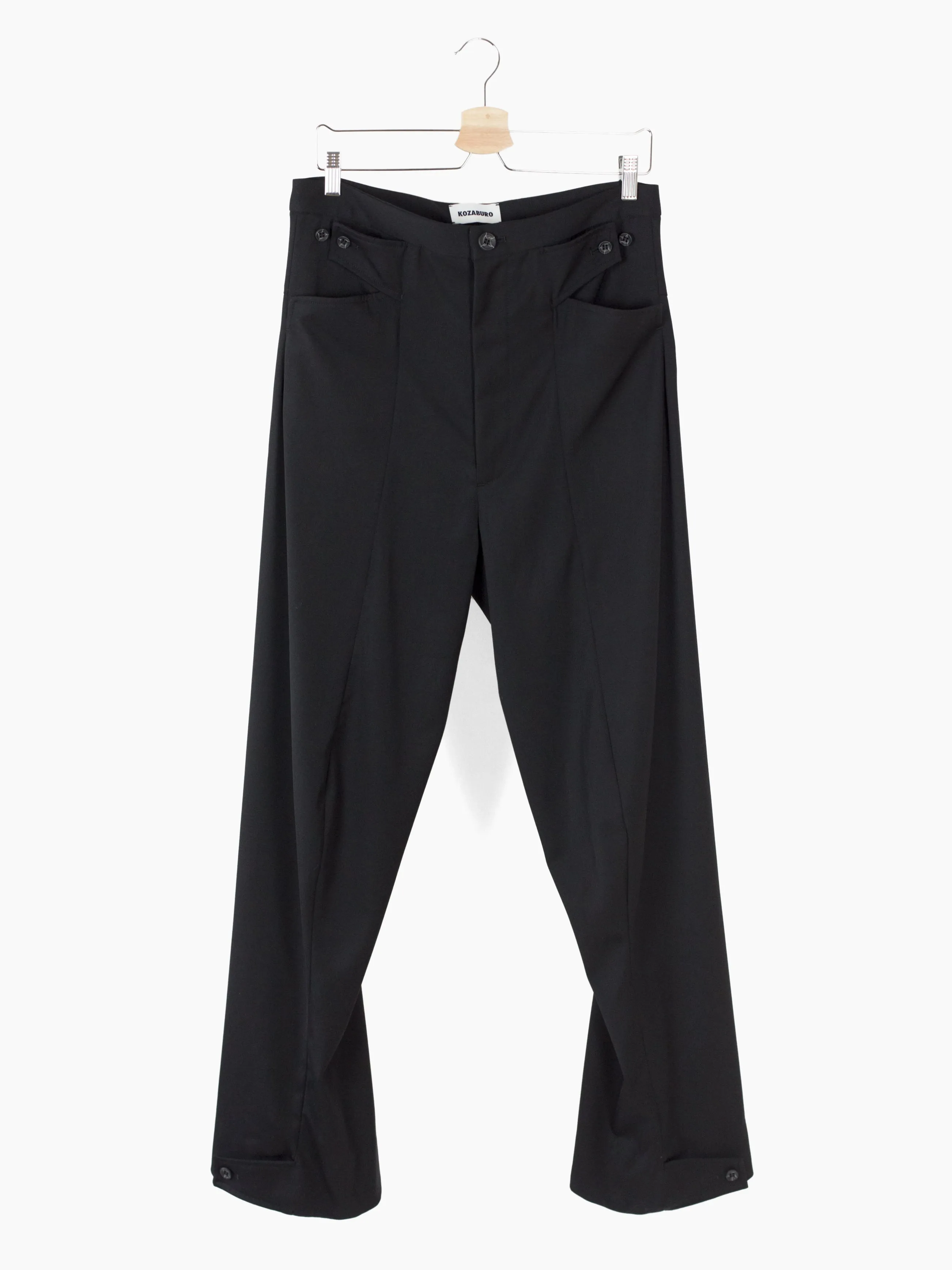 Kozaburo AW23 Wool Twill Z-Trousers