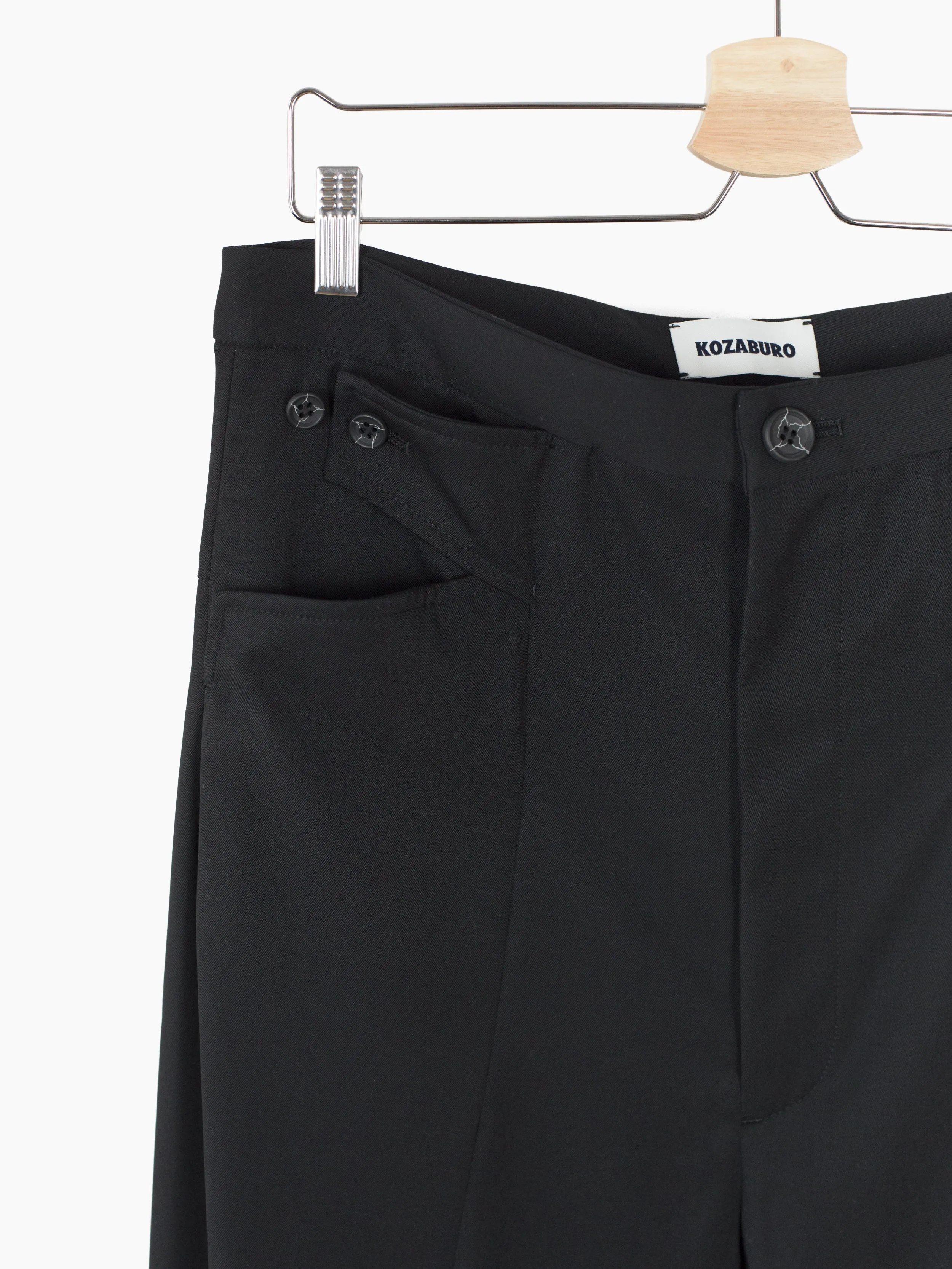 Kozaburo AW23 Wool Twill Z-Trousers