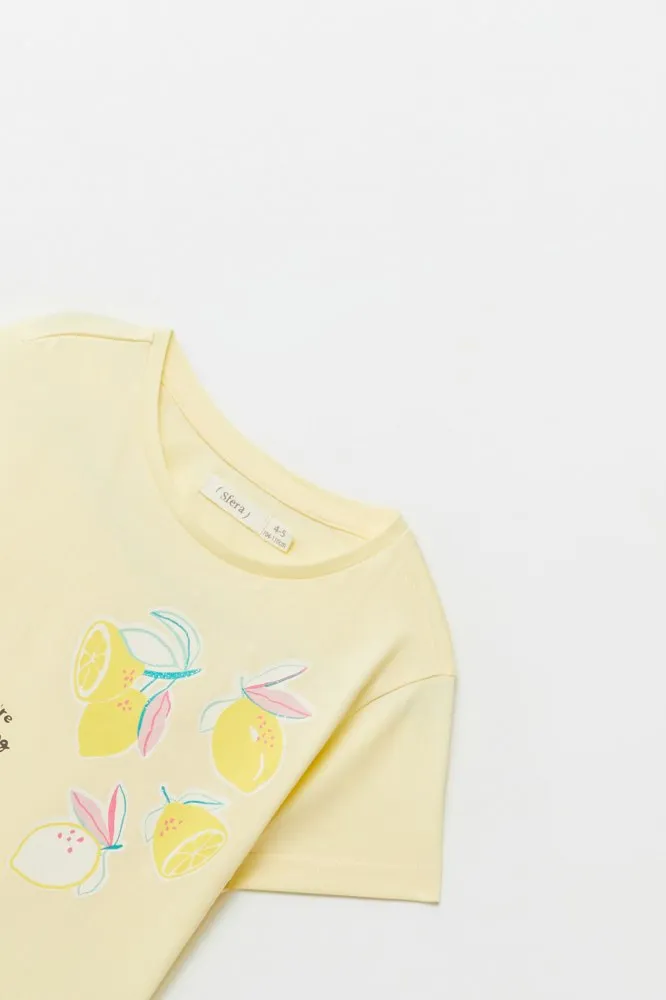 Lemon Aop T-Shirt - Yellow