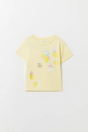 Lemon Aop T-Shirt - Yellow