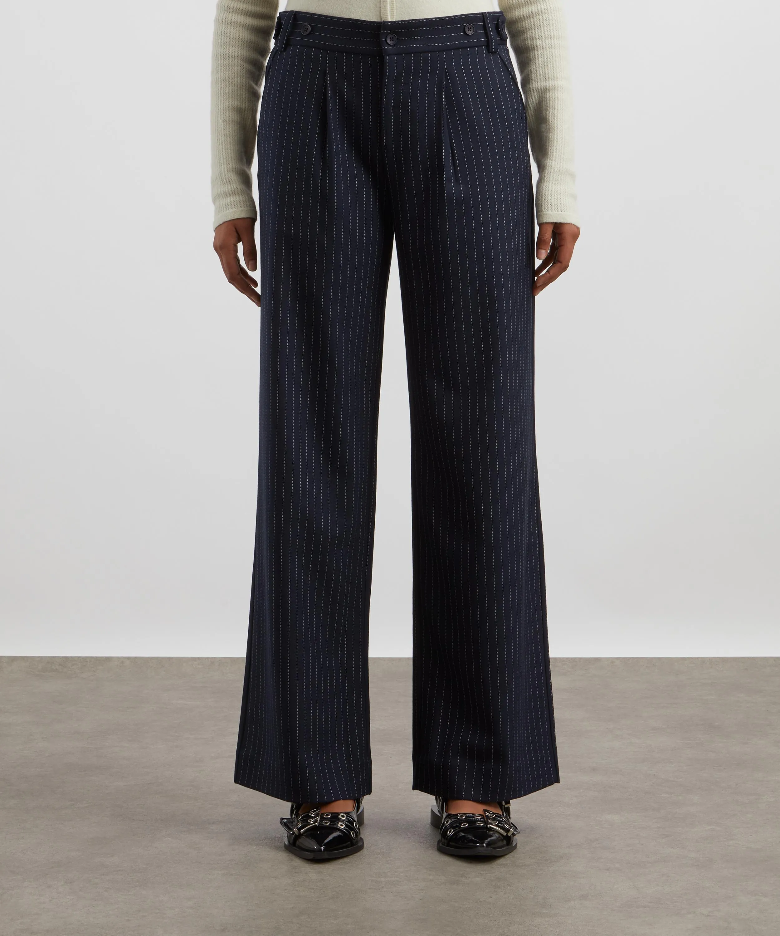 Lennox Ink Wide Leg Tailored Trousers