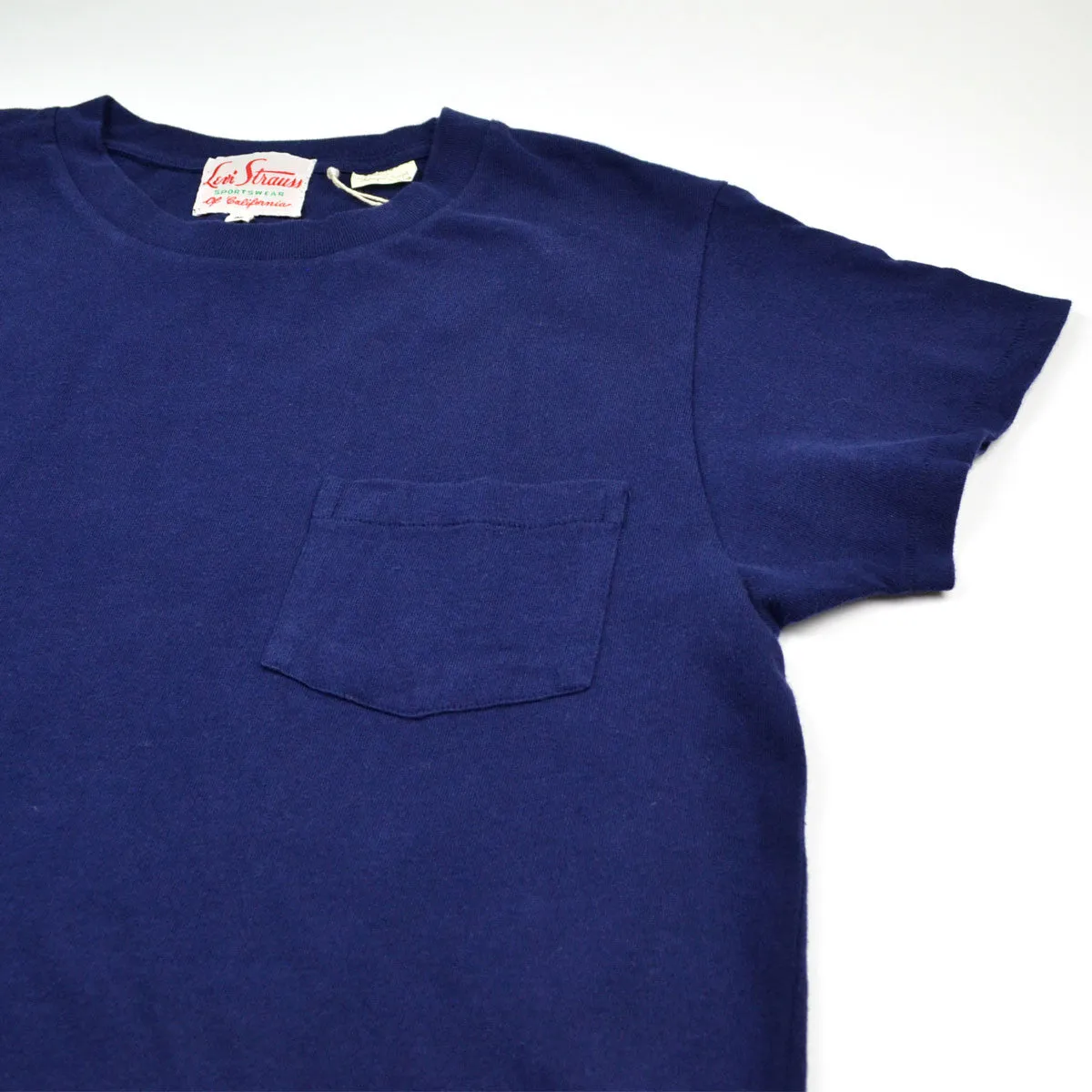 Levi's Vintage Clothing - 1950's Pocket T-shirt - Bright Navy