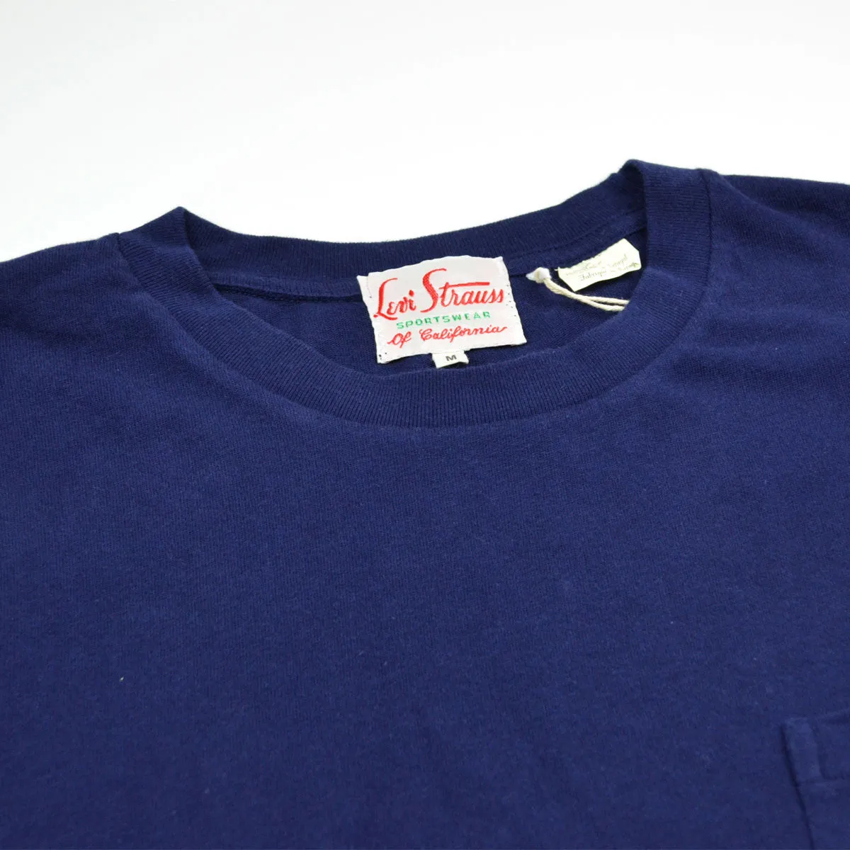 Levi's Vintage Clothing - 1950's Pocket T-shirt - Bright Navy