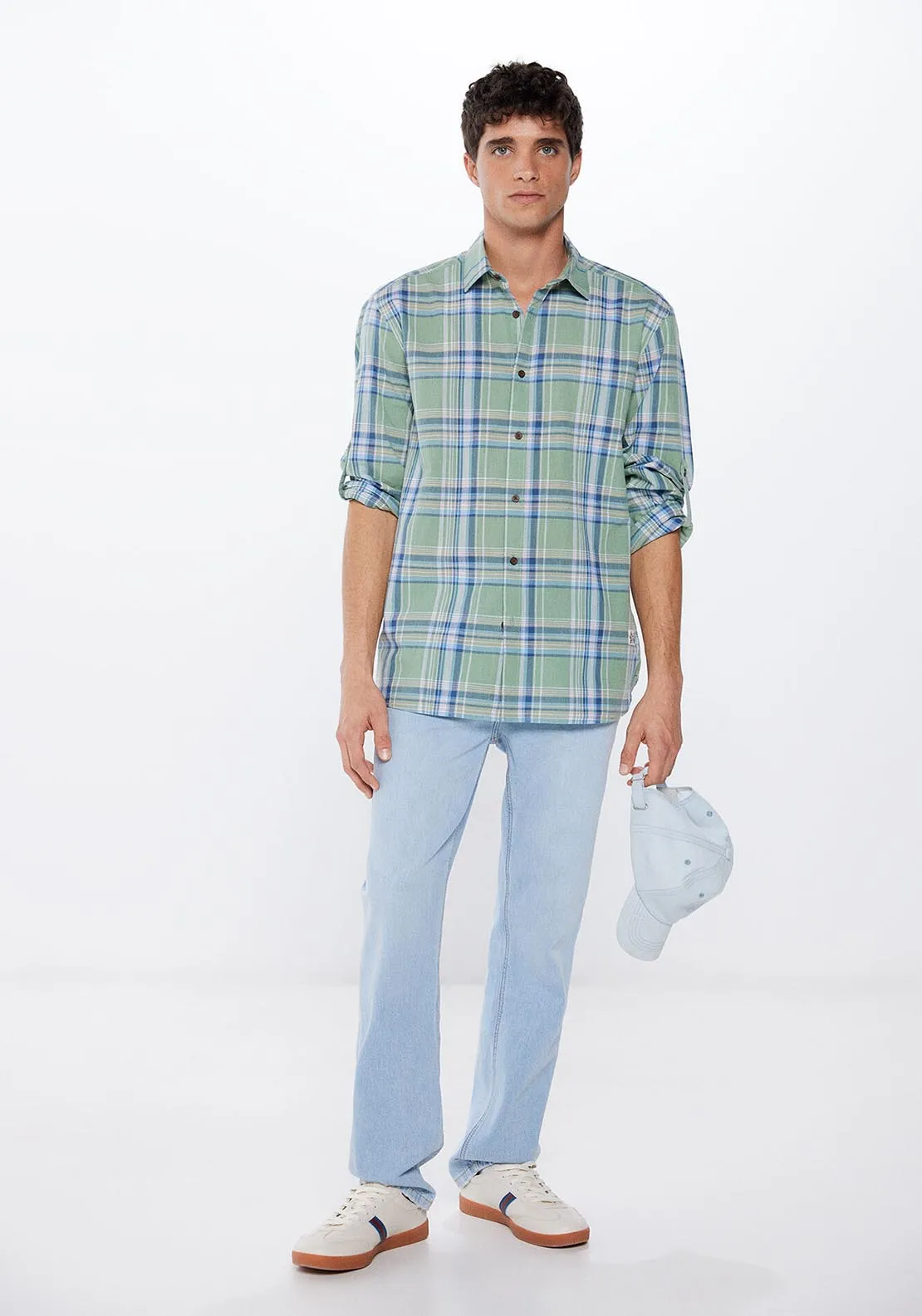 Lightweight check shirt - Green