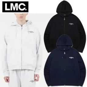 LMC  |Unisex Street Style Plain Cotton Logo Hoodies