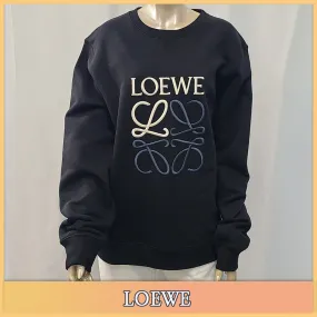 LOEWE  |Unisex Street Style Logo Hoodies & Sweatshirts