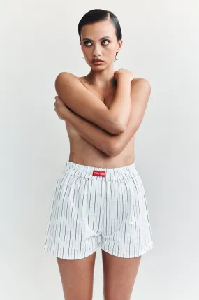 Lucky Boxer Briefs | White Pinstripe