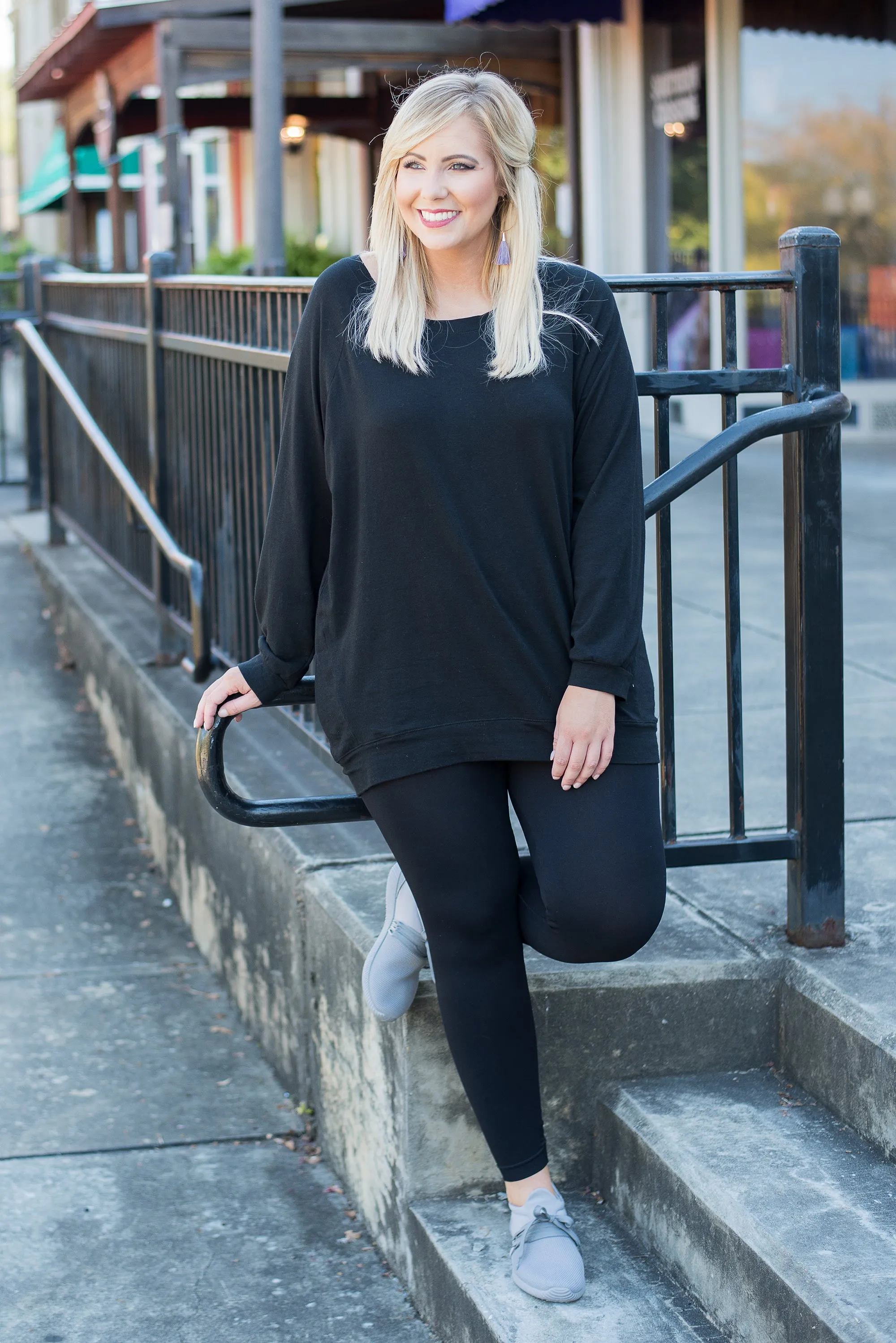 Luxe Leggings, Long Black