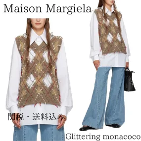 Maison Margiela  |Casual Style Wool V-neck & Crew neck