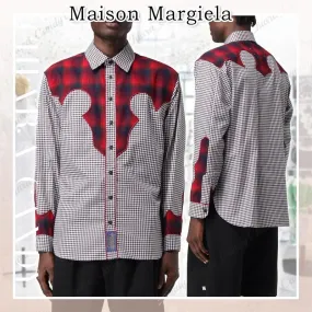 Maison Margiela  |Gingham Other Plaid Patterns Wool Blended Fabrics