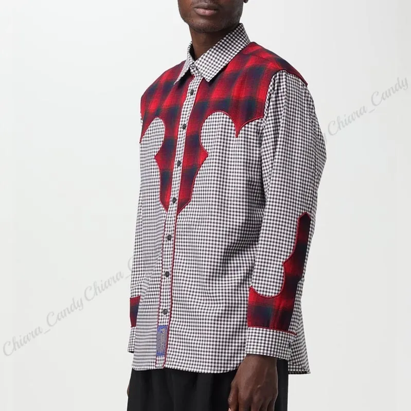 Maison Margiela  |Gingham Other Plaid Patterns Wool Blended Fabrics