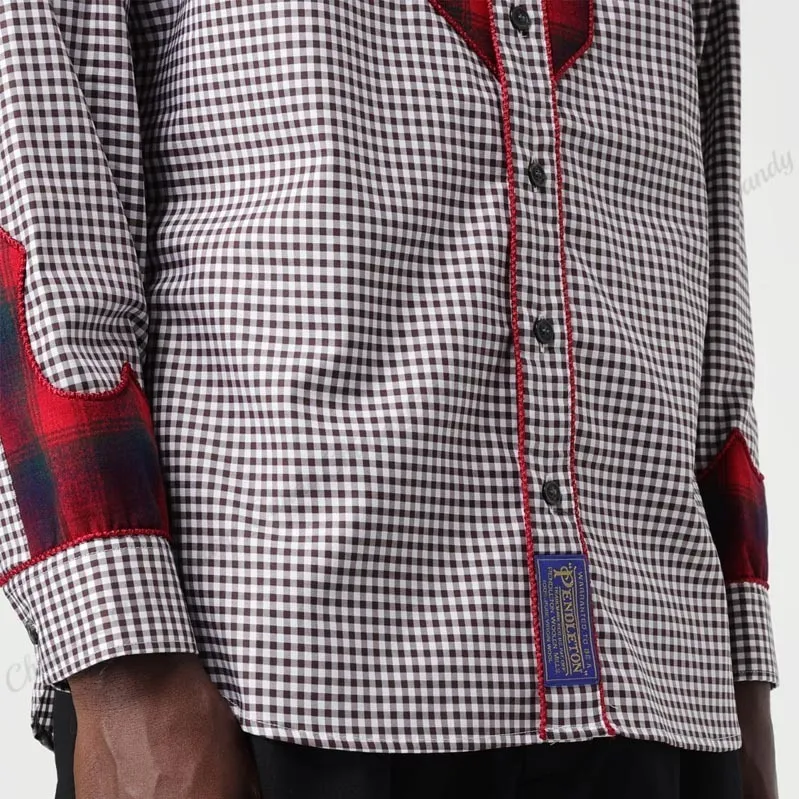 Maison Margiela  |Gingham Other Plaid Patterns Wool Blended Fabrics