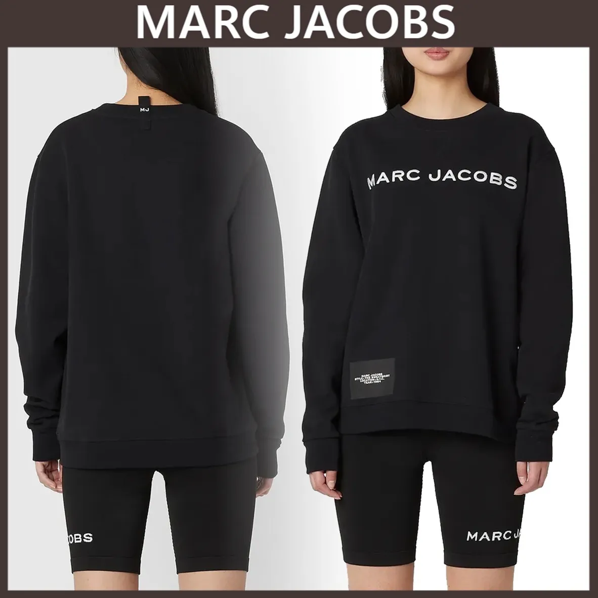 MARC JACOBS  |Street Style Long Sleeves Cotton Logo Hoodies & Sweatshirts