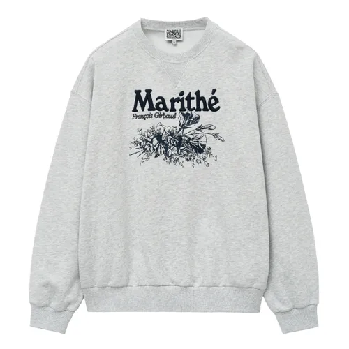 Marithe + Francois Girbaud  |Unisex Street Style Logo Hoodies & Sweatshirts