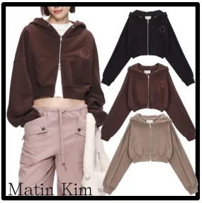 Matin Kim  |Street Style Logo Hoodies & Sweatshirts