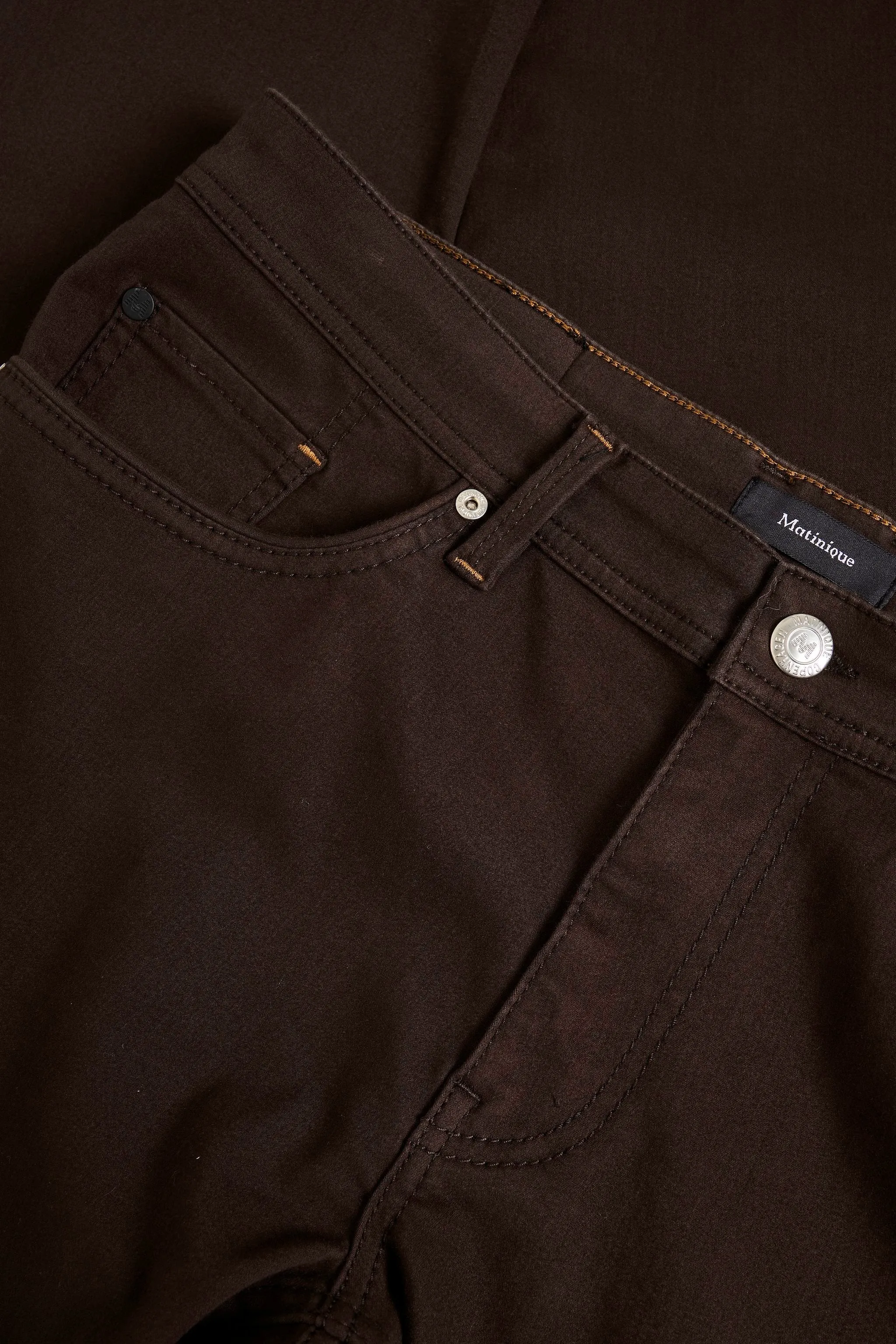 Matinique MApete Trouser In After Dark Brown