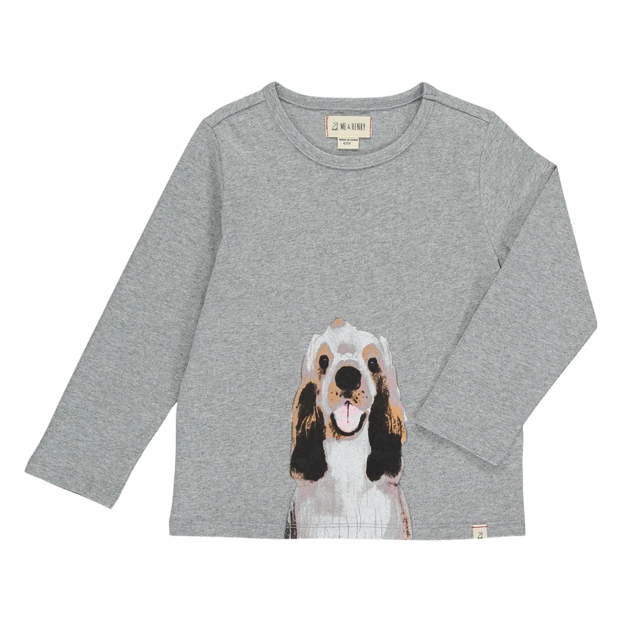 Me & Henry Henry Grey Long Sleeve Tee