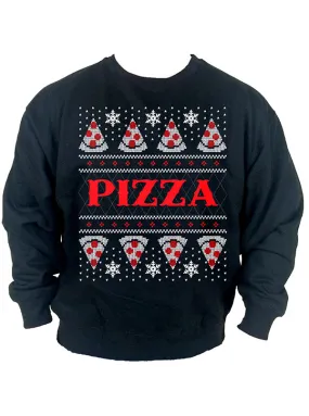 Men's Pizza Ugly Christmas Sweatshirt