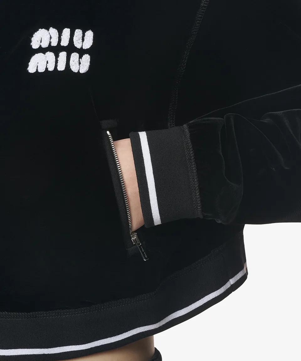 MiuMiu  |Street Style Long Sleeves Plain Logo Hoodies & Sweatshirts