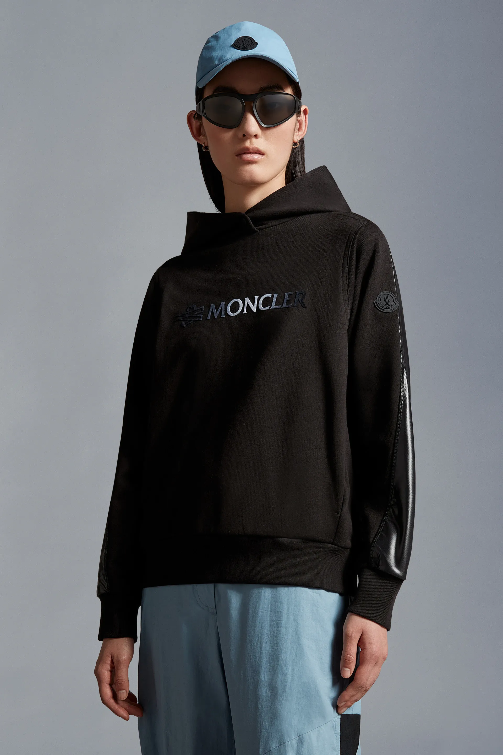 MONCLER  |Street Style Long Sleeves Plain Logo