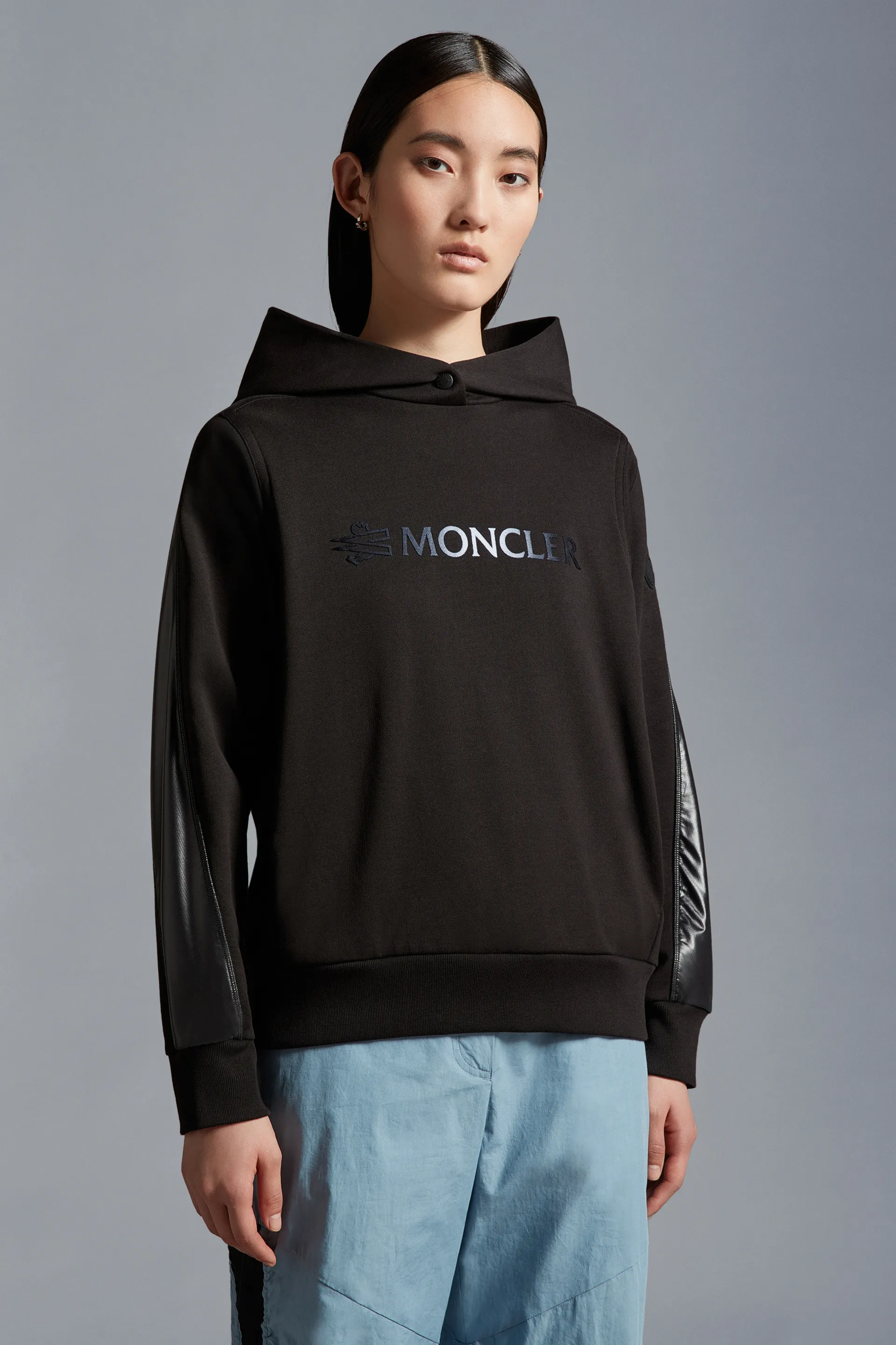 MONCLER  |Street Style Long Sleeves Plain Logo