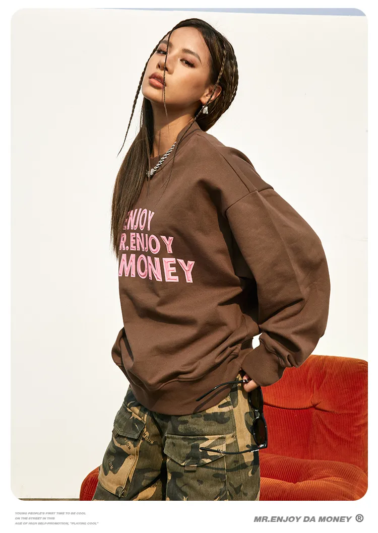 MR. ENJOY DA MONEY  |Unisex Street Style Hoodies & Sweatshirts