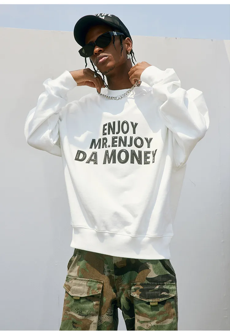 MR. ENJOY DA MONEY  |Unisex Street Style Hoodies & Sweatshirts