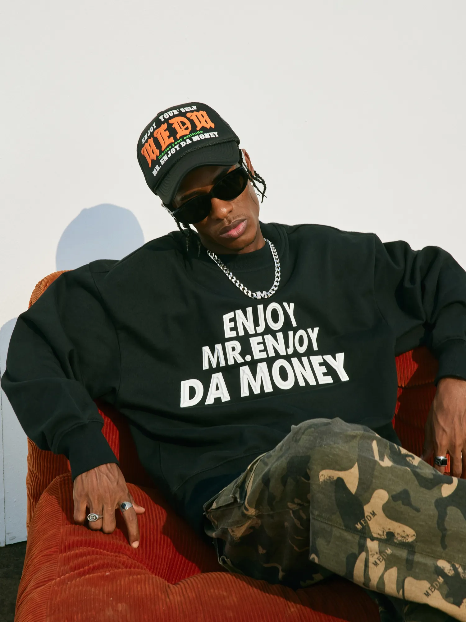 MR. ENJOY DA MONEY  |Unisex Street Style Hoodies & Sweatshirts