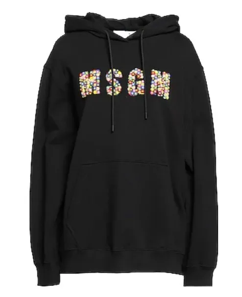 MSGM  |Street Style Long Sleeves Plain Logo Hoodies & Sweatshirts