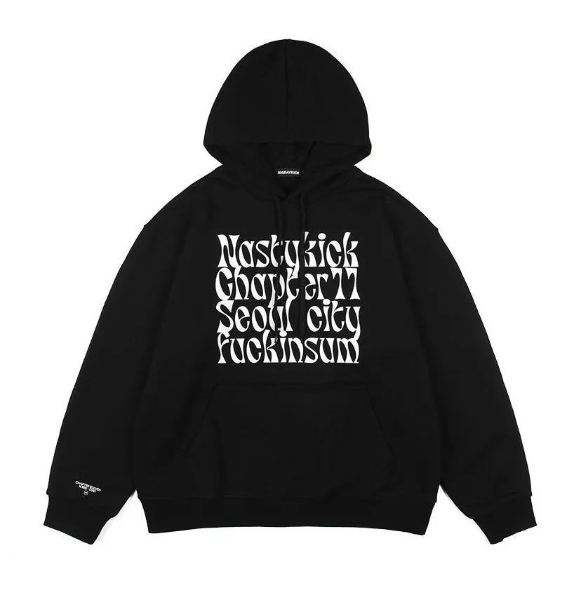 NASTYKICK  |Unisex Street Style Logo Hoodies & Sweatshirts