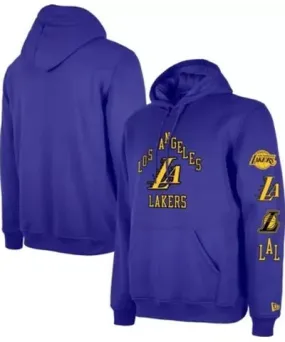 New Era Men's NBA Los Angeles Lakers 2023/24 City Edition Big & Tall Pullover Hoodie