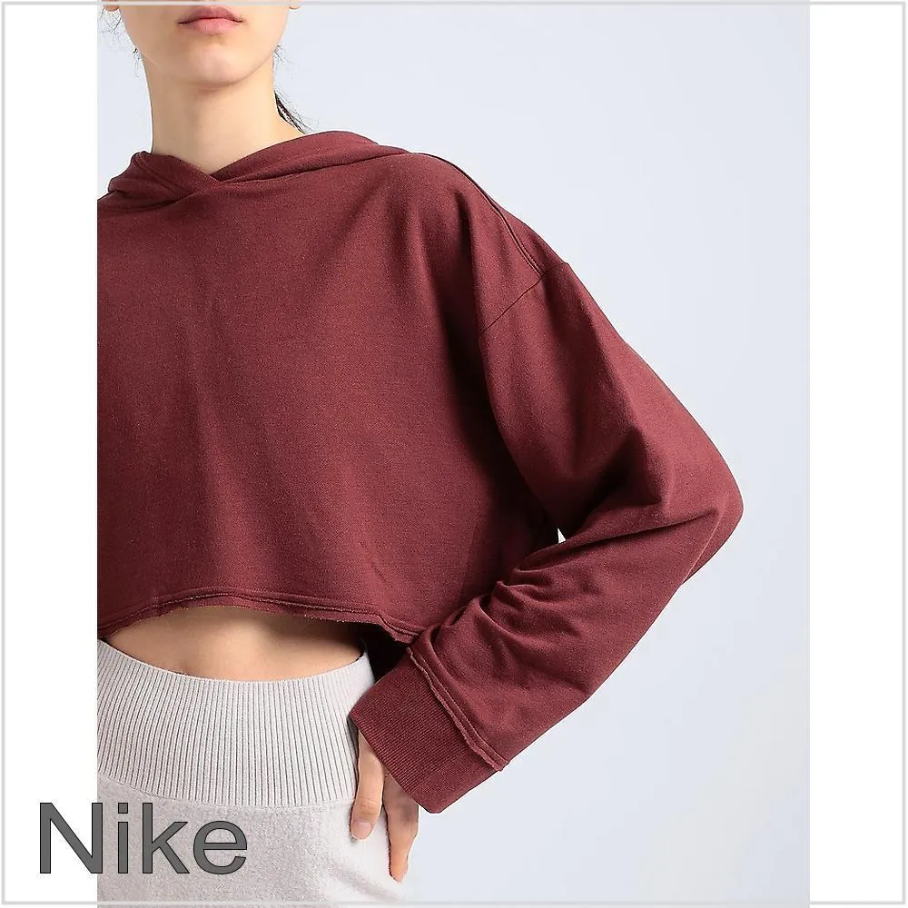 Nike  |Street Style Long Sleeves Plain Logo Hoodies & Sweatshirts