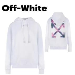 Off-White  |Street Style Logo Hoodies & Sweatshirts