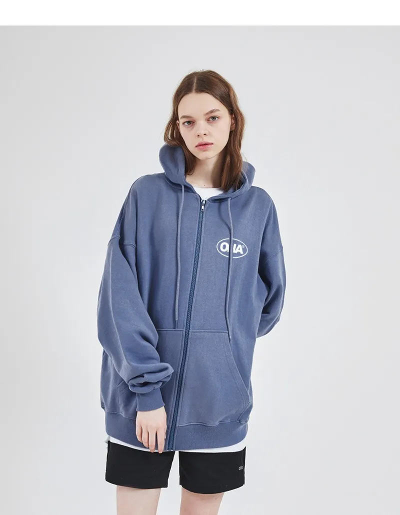 ona  |Unisex Sweat Street Style Long Sleeves Logo