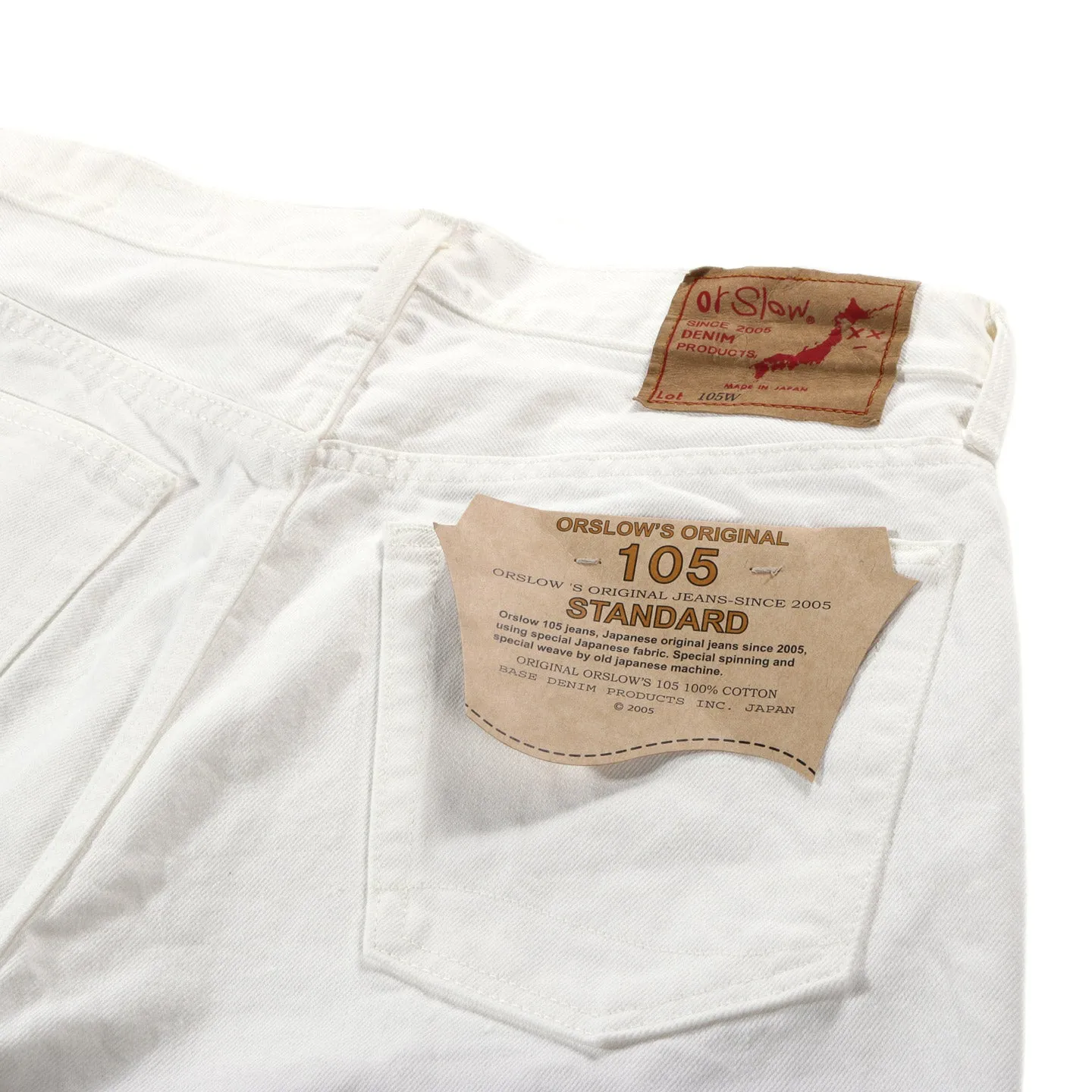 ORSLOW 105 STANDARD FIT 80'S WHITE