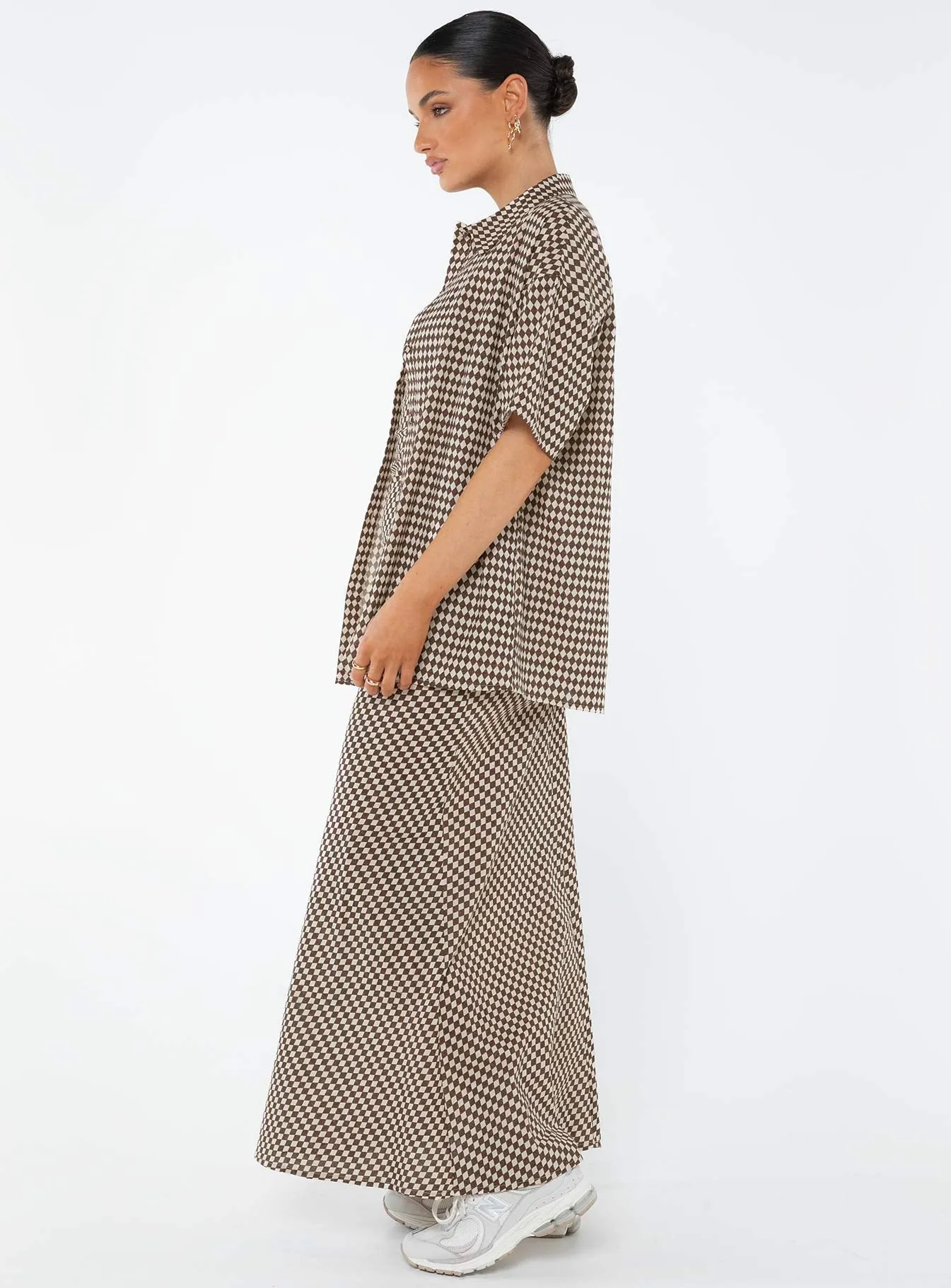 Otillie Maxi Set Brown / White